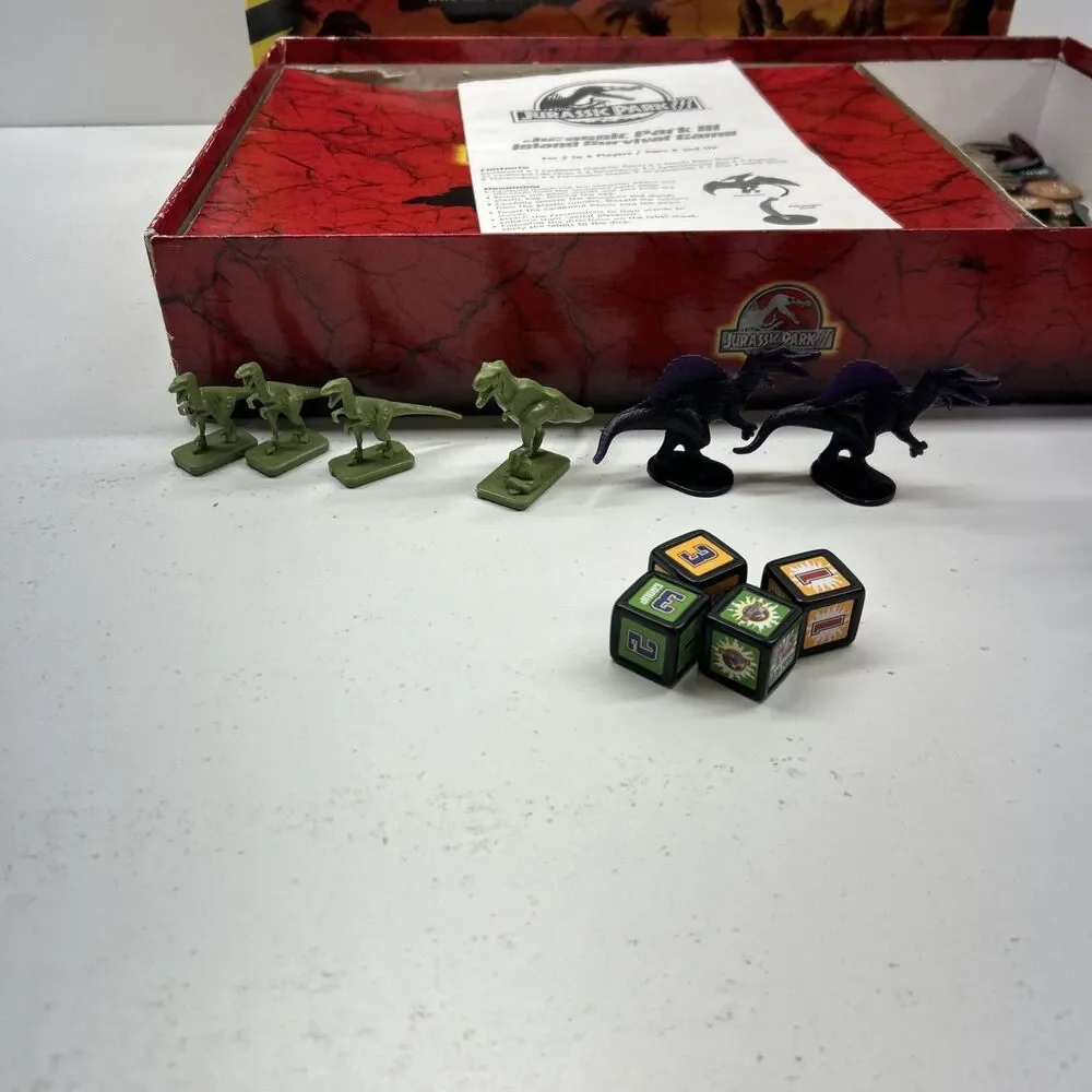 JURASSIC PARK III 3 Island‎ Survival Board Game (98% Complete) Vintage